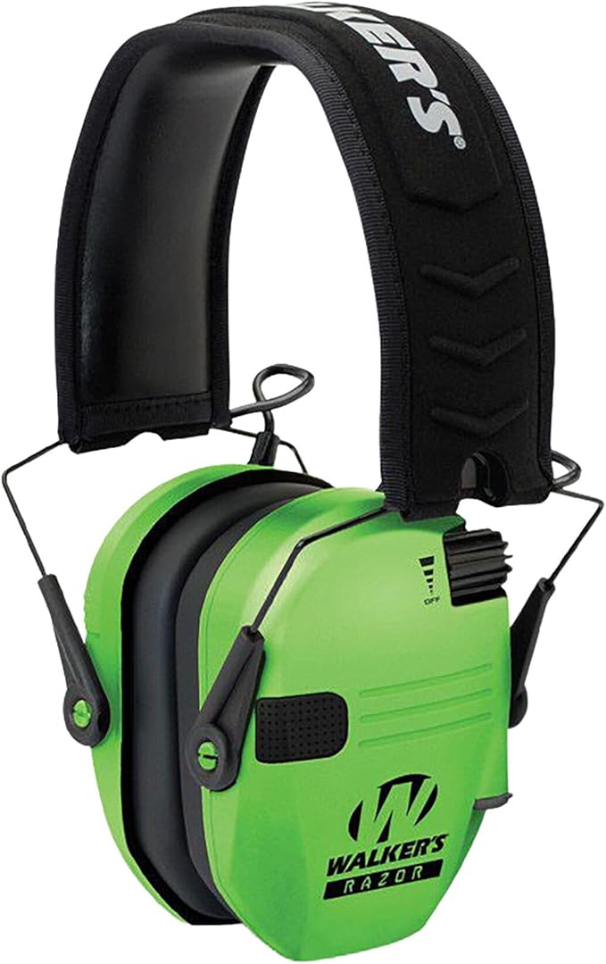 Walker’s Razor Slim Electronic Hearing Protection Muffs – Noise Reduction Ear Protection
