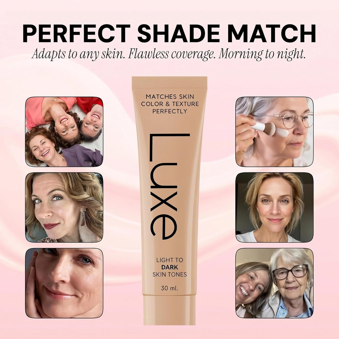 Luxe Color Changing Foundation – Adaptive Shade Matching Liquid Foundation