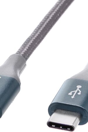 Amazon Basics USB-C to USB-C Fast Charging Cable – 60W Braided Charger Cord (10FT)